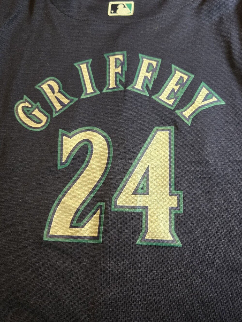 Ken Griffey Majestic Cool Base Seattle Mariners Navy Replica Alternate Jersey